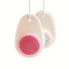 2 in 1 Facial Cleansing Brush with Silicone Face Cleaner Brush and Lid