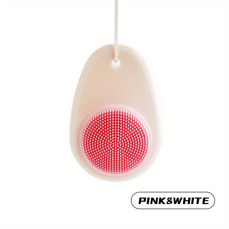 2 in 1 Facial Cleansing Brush with Silicone Face Cleaner Brush and Lid