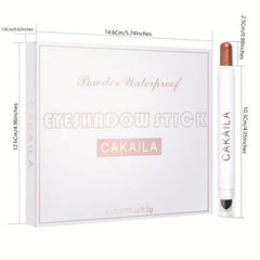 CAKAILA Waterproof Matte Pearly Eyeshadow Stick 6 Pack