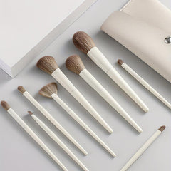 10 Soft Loose Powder Makeup Brush Set With Bag Beauty Tool