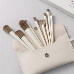 10 Soft Loose Powder Makeup Brush Set With Bag Beauty Tool
