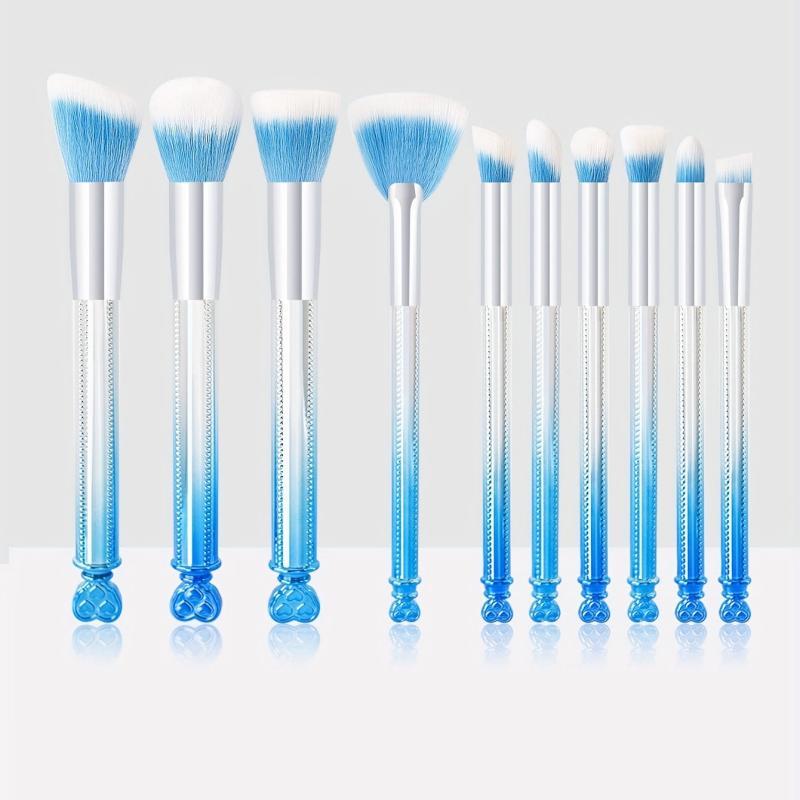 10pcs Gradient Brushes Set for Makeup Foundation Blush Concealer Eye Shadows