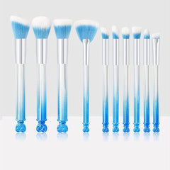 10pcs Gradient Brushes Set for Makeup Foundation Blush Concealer Eye Shadows