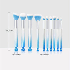 10pcs Gradient Brushes Set for Makeup Foundation Blush Concealer Eye Shadows