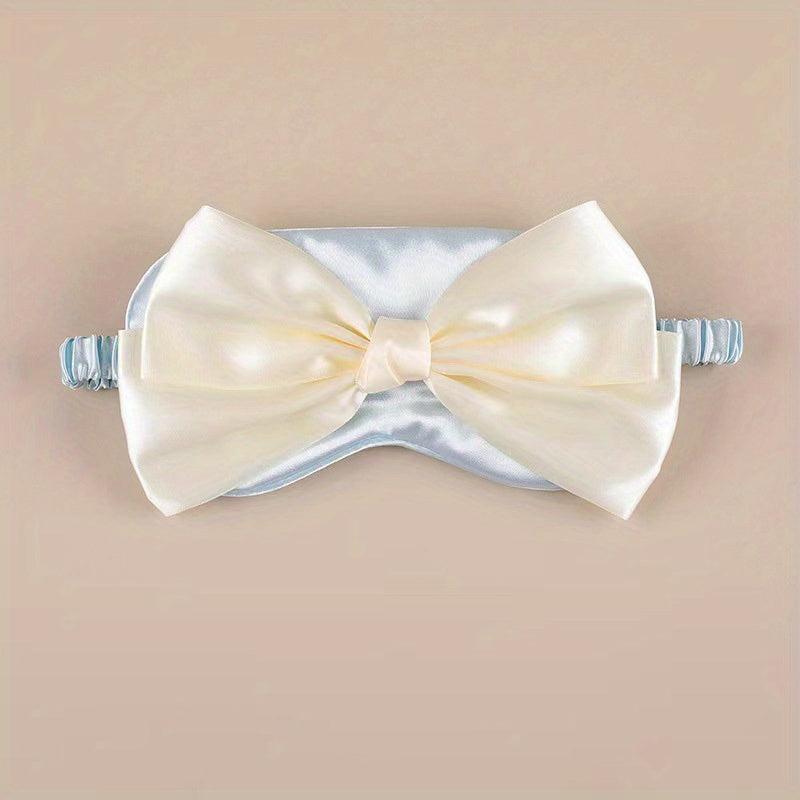 Bow Decor Eye Cover Cartoon Comfortable Eye Mask For Sleeping
