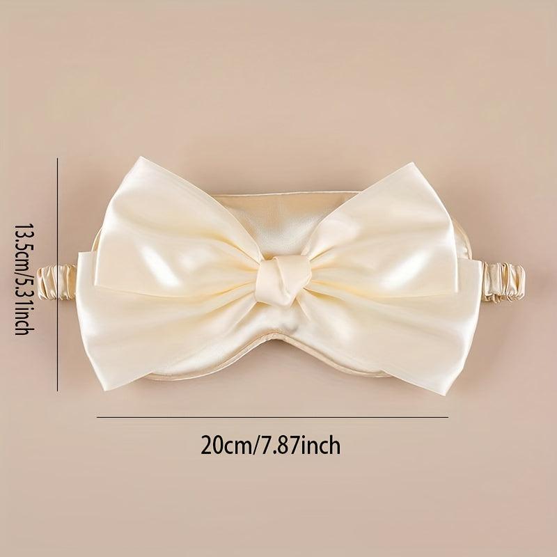 Bow Decor Eye Cover Cartoon Comfortable Eye Mask For Sleeping