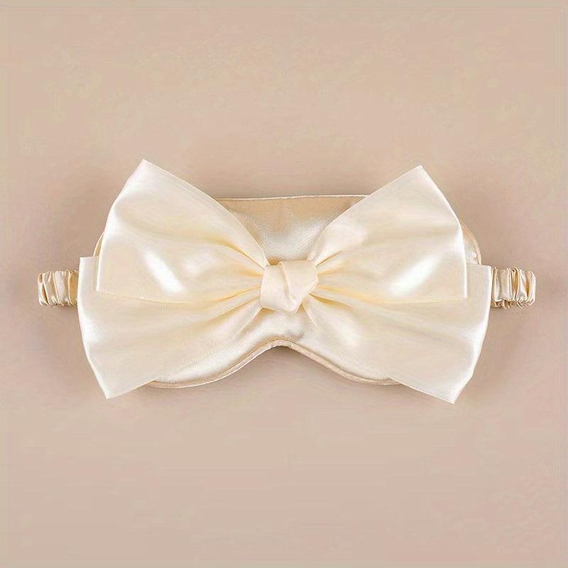 Bow Decor Eye Cover Cartoon Comfortable Eye Mask For Sleeping