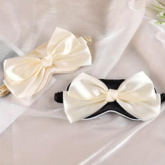 Bow Decor Eye Cover Cartoon Comfortable Eye Mask For Sleeping