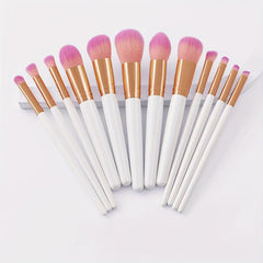 12Pcs Beauty Brush Set with Safe Tube, Makeup Tools for Women