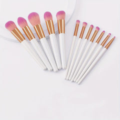 12Pcs Beauty Brush Set with Safe Tube, Makeup Tools for Women