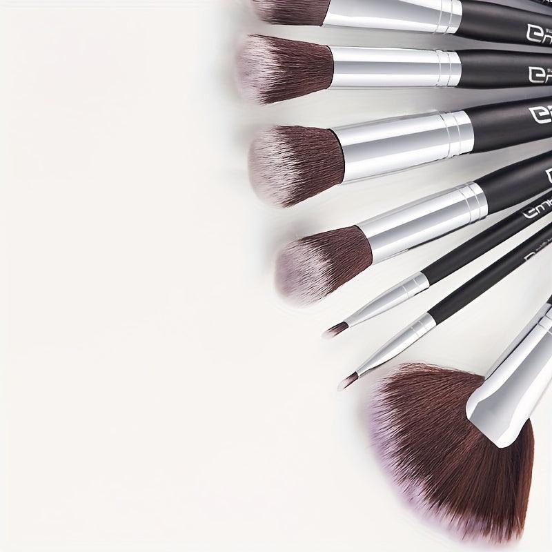 12Pcs Wooden Handle Makeup Brush Set Fan Shaped Brush Professional Beauty Tools