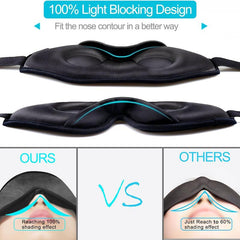 Yoga Eye Sleep Mask 3D Contoured Blackout Eye Shades Blindfold