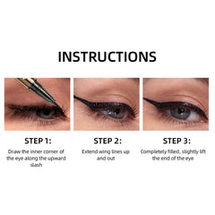 Ultra Fine Liquid Eyeliner Pen Smudge-Proof Waterproof Suitable For Beginners