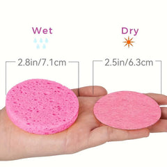 50pcs Compressed Facial Sponges 100% Natural Spa Sponges