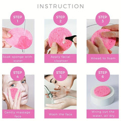 50pcs Compressed Facial Sponges 100% Natural Spa Sponges
