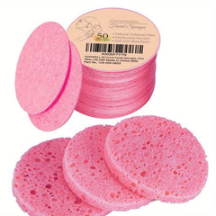 50pcs Compressed Facial Sponges 100% Natural Spa Sponges