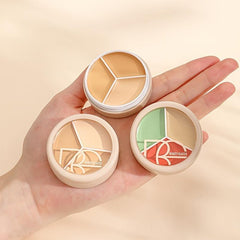 3-in-1 Concealer Palette for Covering Spots Blemishes Dark Circles