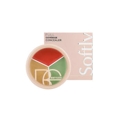 3-in-1 Concealer Palette for Covering Spots Blemishes Dark Circles