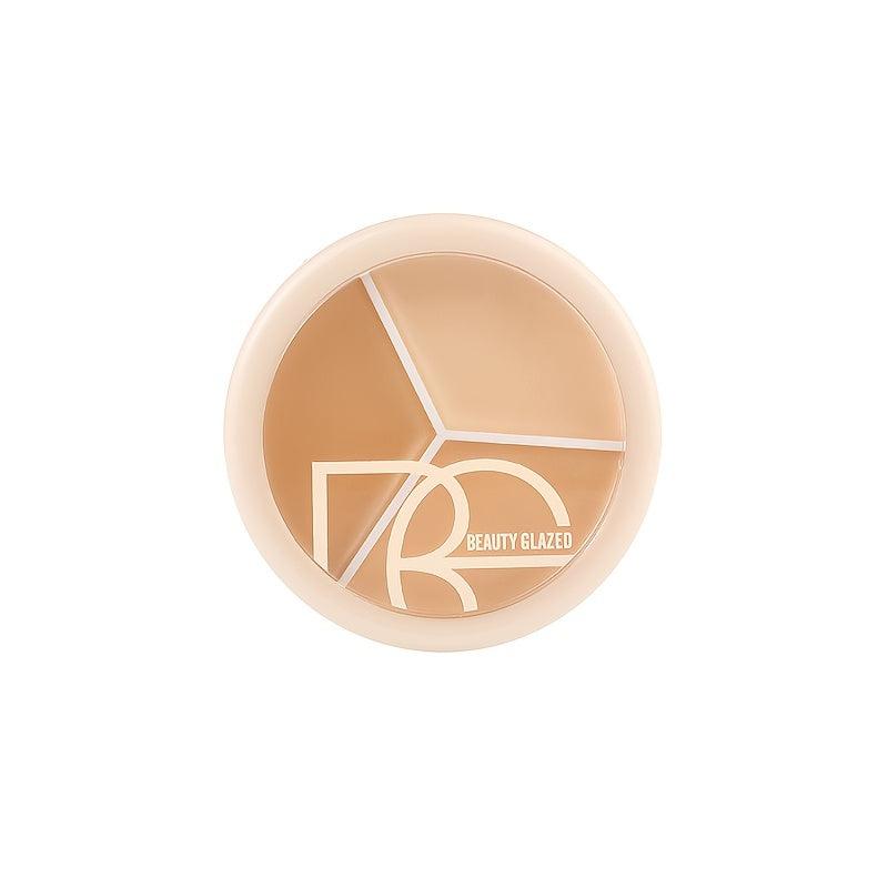 3-in-1 Concealer Palette for Covering Spots Blemishes Dark Circles
