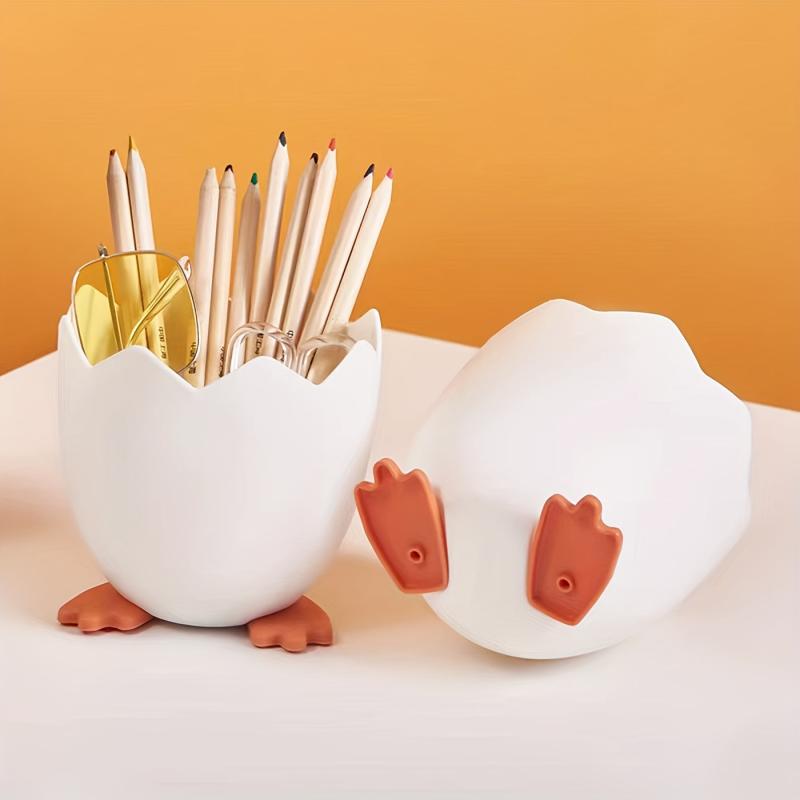 Egg Shell Makeup Brush Storage Bucket Desktop Multifunctional Storage