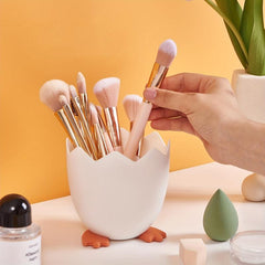 Egg Shell Makeup Brush Storage Bucket Desktop Multifunctional Storage