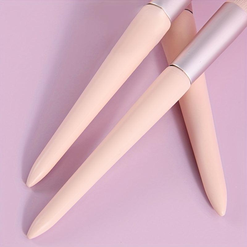 11pcs Synthetic Bristles Makeup Brush Set with Wooden Handle