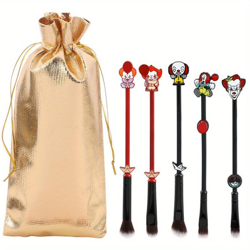 10pcs Halloween Makeup Brush Set Jack Joker Role Playing Holiday Decorations