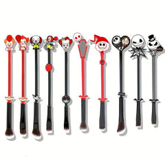10pcs Halloween Makeup Brush Set Jack Joker Role Playing Holiday Decorations