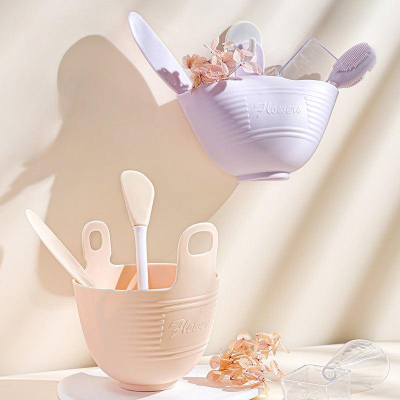 4pcs Facial Sheet Mixing Bowl Set Cream Measuring Spoons Skin Care Tools