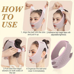 V Line Lifting Mask Double Chin Reducer Face Belt Tighten Create V Shaped Face