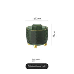 Dustproof Makeup Brush Holder with Smooth Rotation and Lid