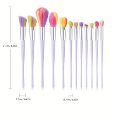 12Pcs Makeup Brushes Kit Synthetic Kabuki Face Powder Eyeshadow Blush Set