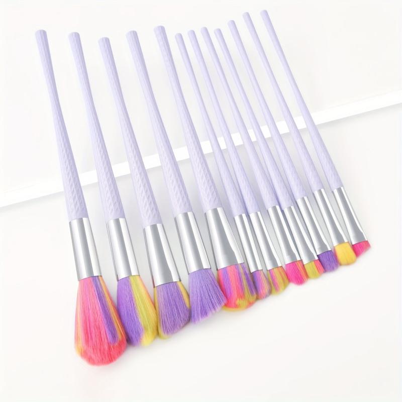 12Pcs Makeup Brushes Kit Synthetic Kabuki Face Powder Eyeshadow Blush Set