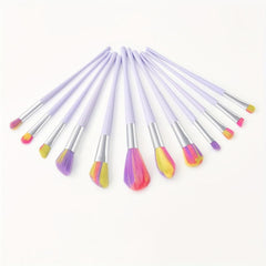 12Pcs Makeup Brushes Kit Synthetic Kabuki Face Powder Eyeshadow Blush Set