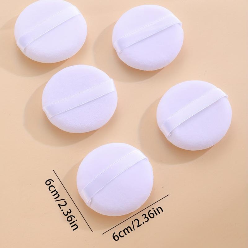 5pcs Round Powder Puff Dry & Wet Use Loose powder puff Makeup Sponge