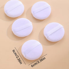 5pcs Round Powder Puff Dry & Wet Use Loose powder puff Makeup Sponge