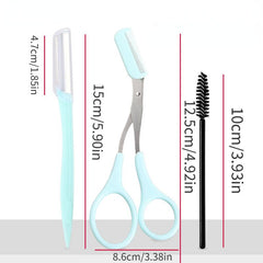 4pcs Eyebrow Grooming Kit Stainless Steel Set