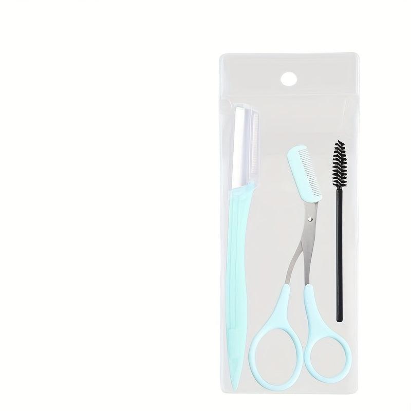 4pcs Eyebrow Grooming Kit Stainless Steel Set