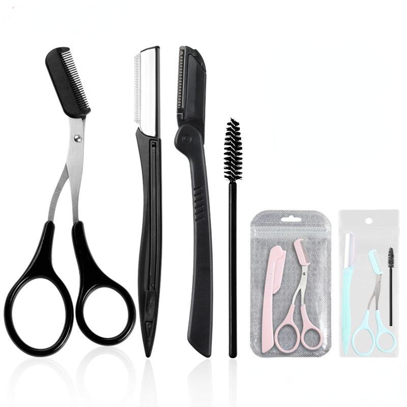 4pcs Eyebrow Grooming Kit Stainless Steel Set