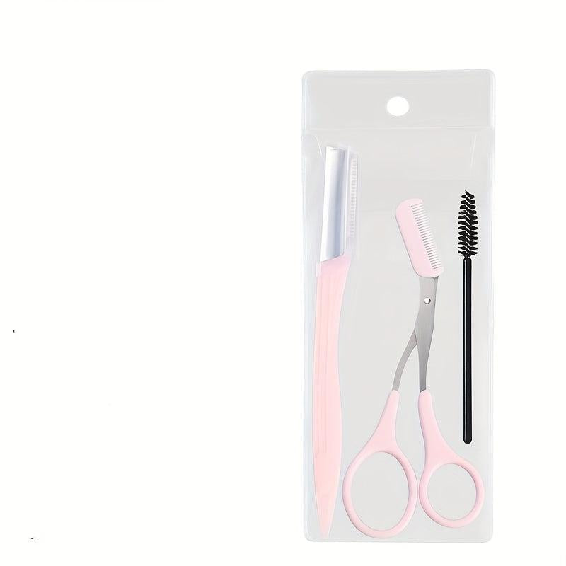 4pcs Eyebrow Grooming Kit Stainless Steel Set