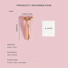 Facial Roller Massager 3D Roller Face Massager Reduce Puffiness Face Lift