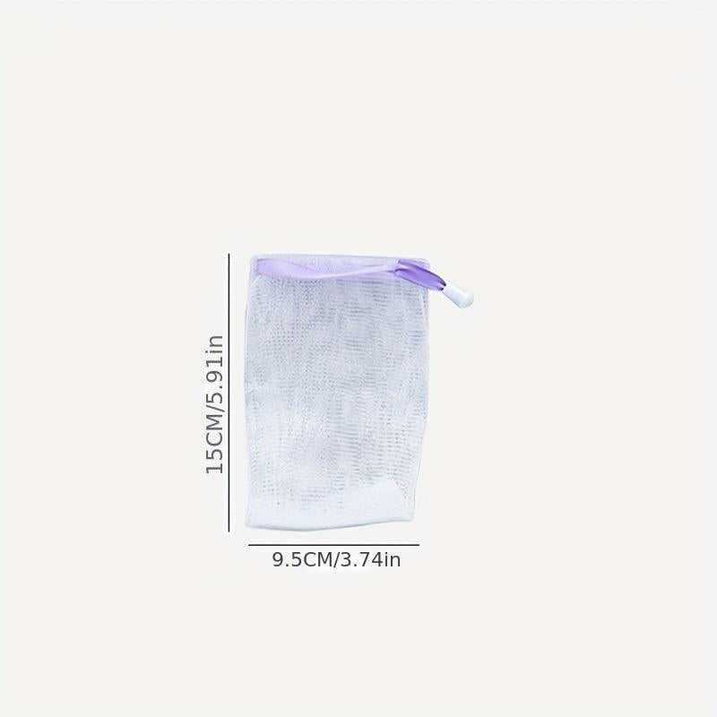 2pcs Exfoliating Mesh Soap Saver Pouch Bag Sack