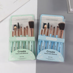 7pcs Soft Makeup Brush Set For Eyeshadow & Foundation with Case
