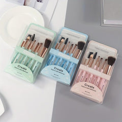7pcs Soft Makeup Brush Set For Eyeshadow & Foundation with Case