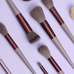 13Pcs Makeup Brush Set With Sponge, Blush, Eye Shadow, Foundation Brush