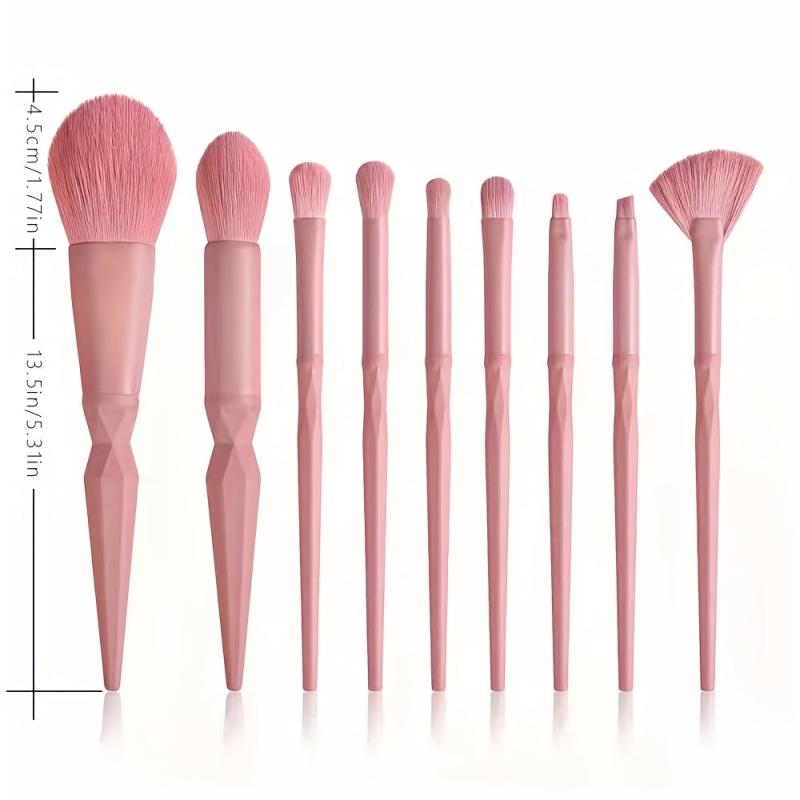 8pcs Makeup Brush Set for Eyebrows, Eyelashes, Eyes, Cheeks