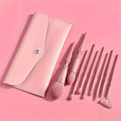 8pcs Makeup Brush Set for Eyebrows, Eyelashes, Eyes, Cheeks