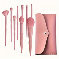 8pcs Makeup Brush Set for Eyebrows, Eyelashes, Eyes, Cheeks