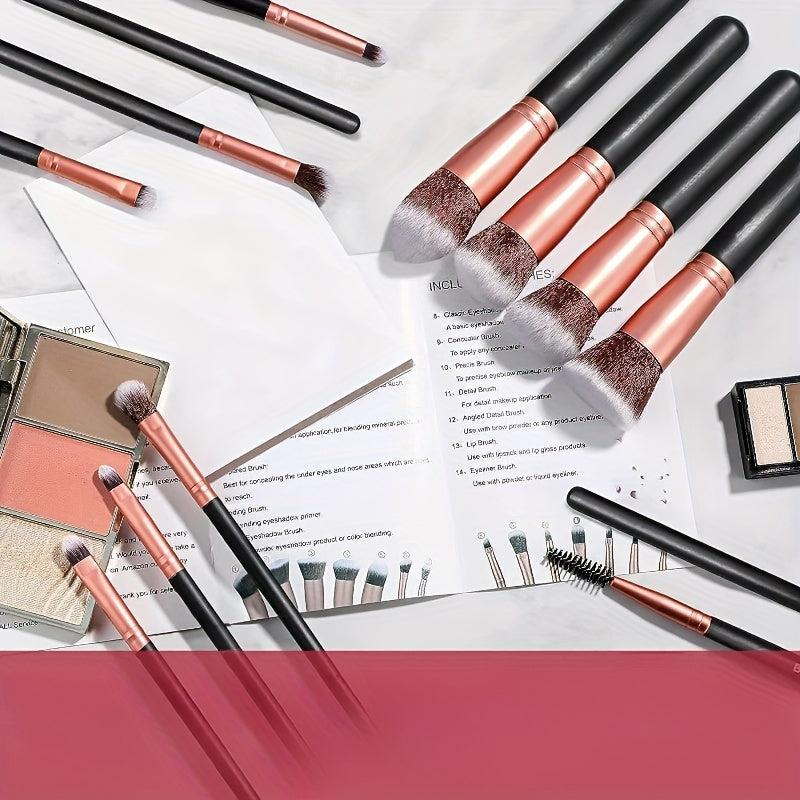 14 Pcs Makeup Brushes Set with Case