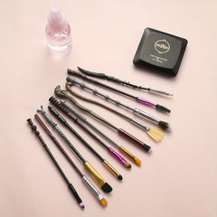 11PCS Wizard Wand Makeup Brushes Set Halloween Party Gift For Women